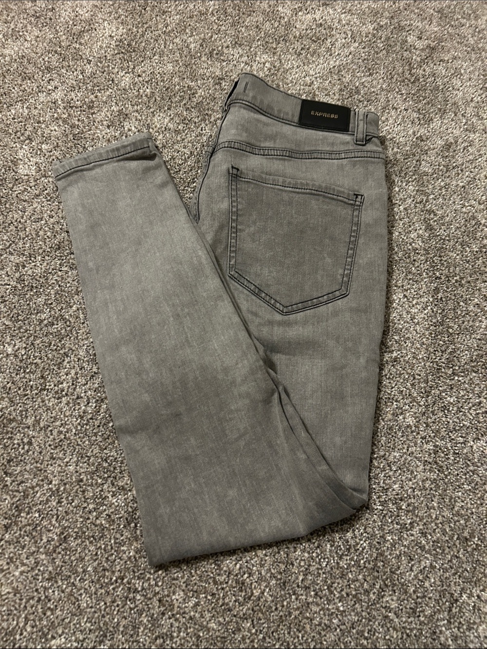 Express Gray Slim Jeans